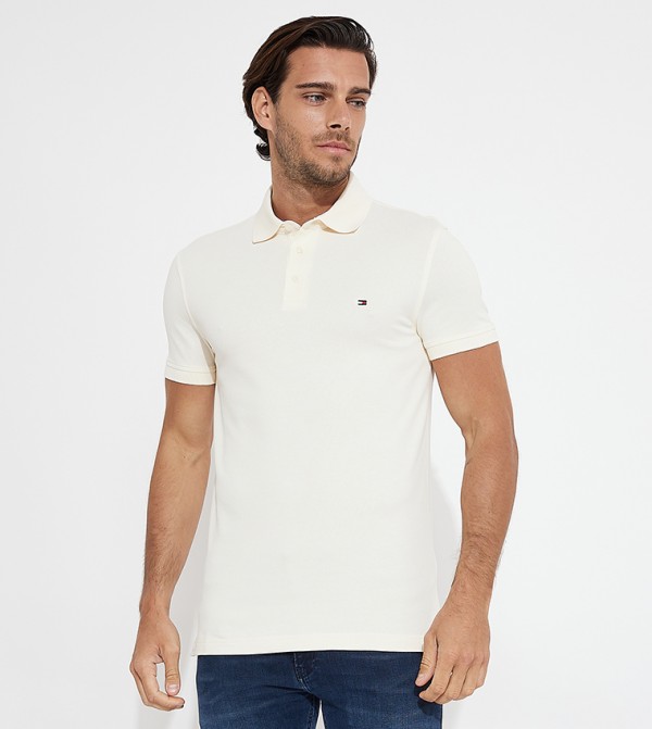 Tommy Hilfiger  T-Shirts - Beige Polo T-shirts