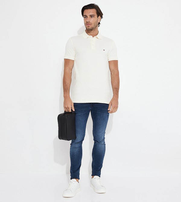 Tommy Hilfiger  T-Shirts - Beige Polo T-shirts