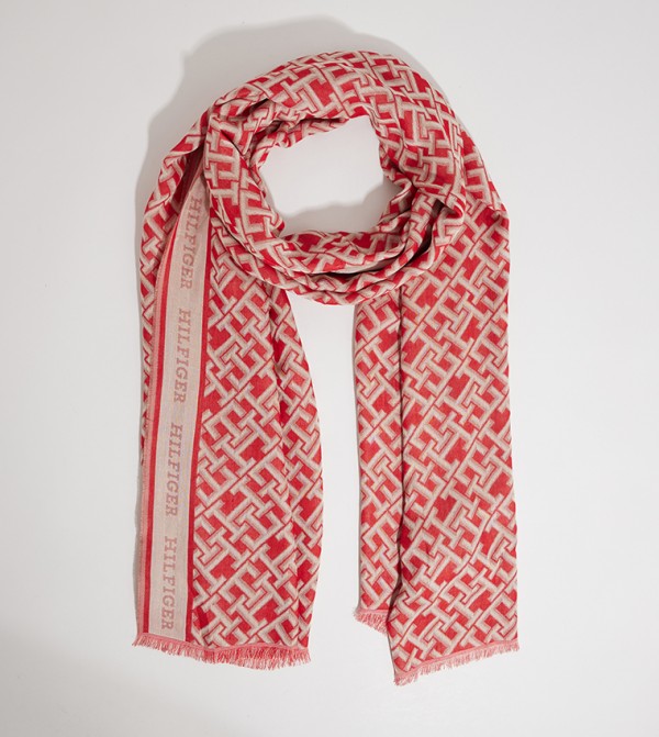 Tommy Hilfiger  Scarves - Red Woolen Scarves