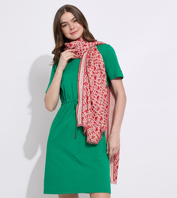 Tommy Hilfiger  Scarves - Red Woolen Scarves