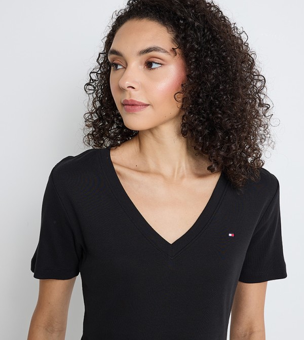 Tommy Hilfiger  Clothing - Black Short Sleeve T-Shirts