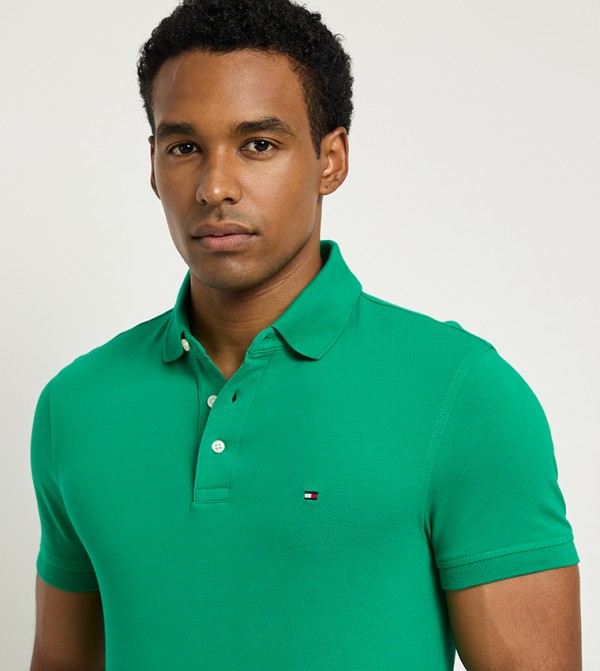 Tommy Hilfiger T-Shirts - Green Polo T-shirts