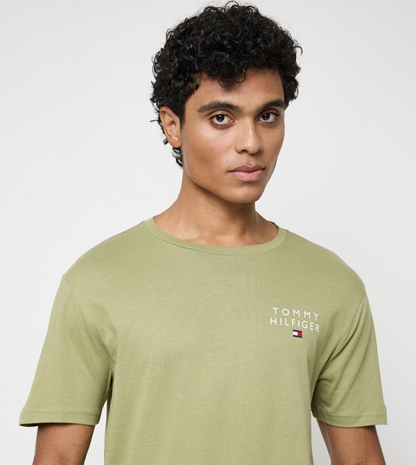 Tommy Hilfiger Tommy Hilfiger - Green Round Neck T-Shirts