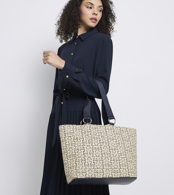 Tommy Hilfiger  - Beige Tote Bags