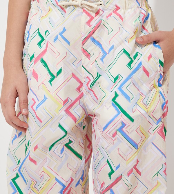 تومي هيلفيغر كيدز تومي هيلفيغر كيدز - أبيض جوغر