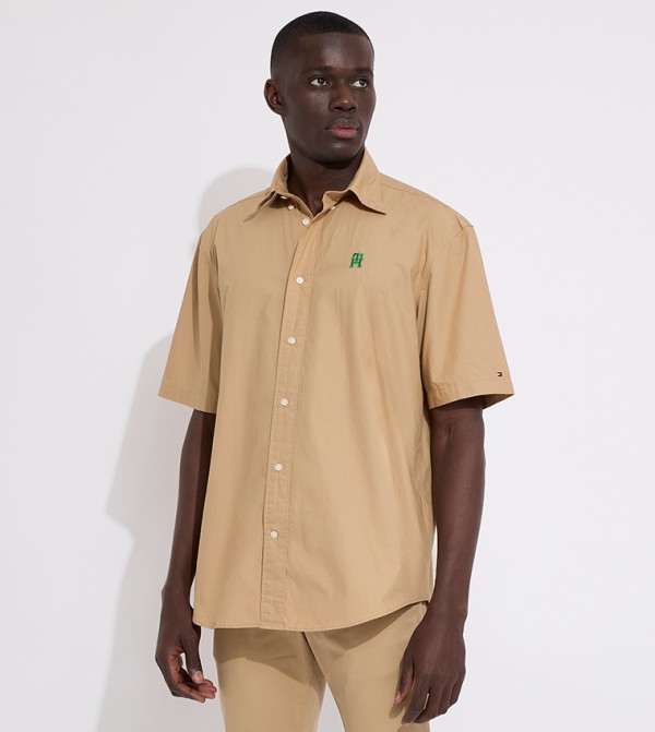 Tommy Hilfiger  Shirts - Khaki Short Sleeves