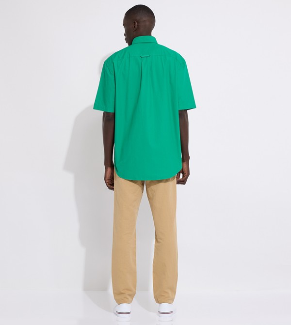 Tommy Hilfiger  Shirts - Green Short Sleeves