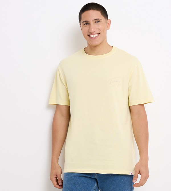 Tommy Hilfiger  - Yellow Casual T-Shirts