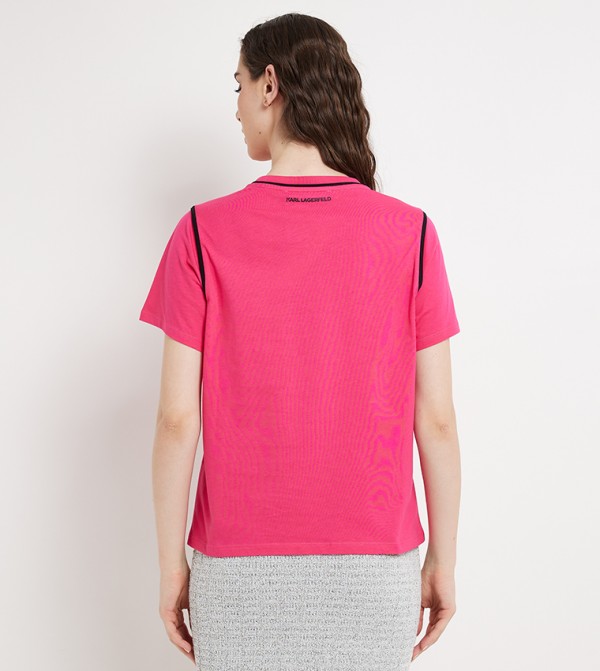Karl Lagerfeld  - Pink Casual T-Shirts