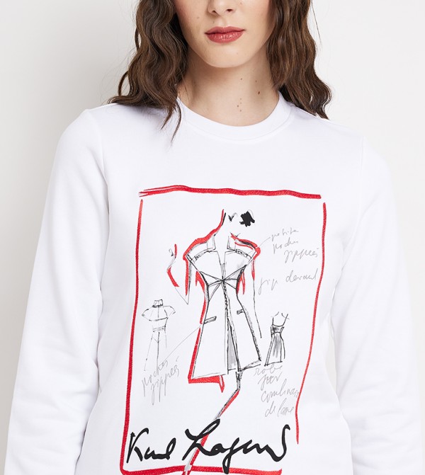 Karl Lagerfeld Karl Lagerfeld - White Sweatshirts