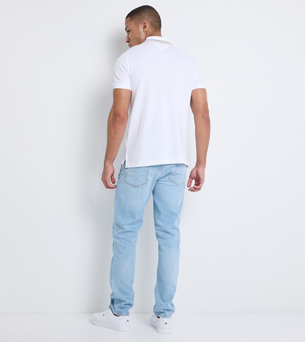 Tommy Hilfiger  T-Shirts - White Polo T-shirts