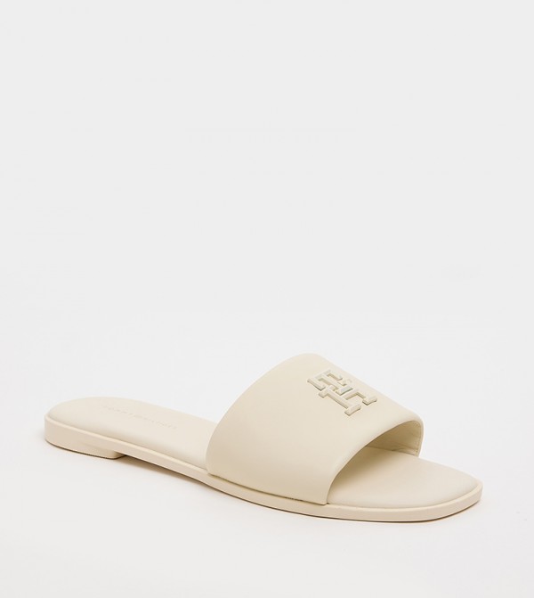 Tommy Hilfiger  Flat Sandals - Beige Flat Sandals