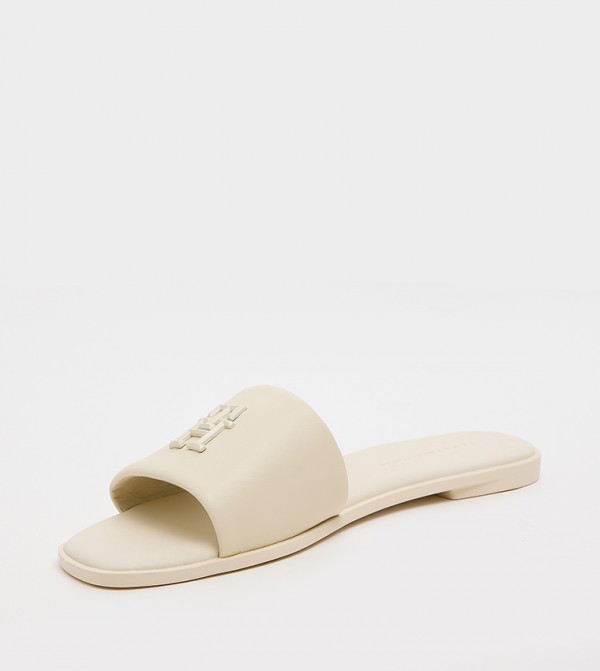 Tommy Hilfiger  Flat Sandals - Beige Flat Sandals