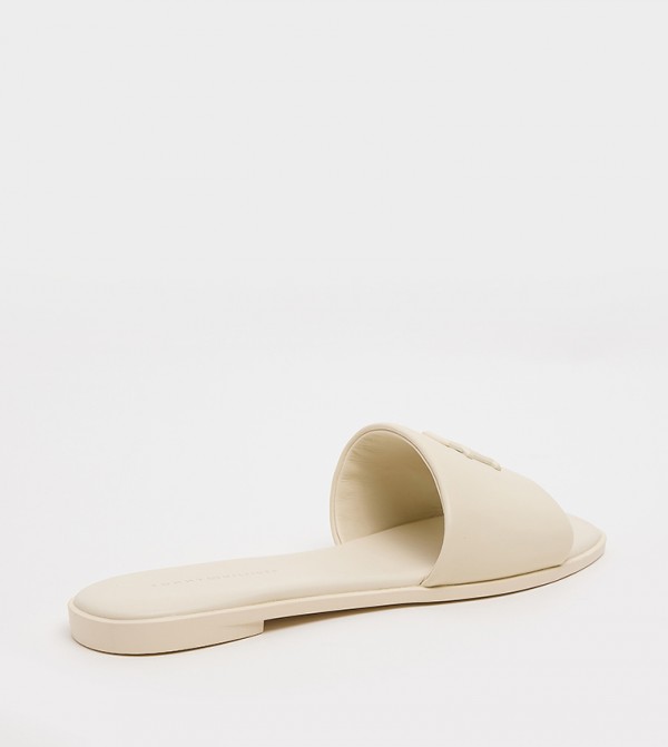 Tommy Hilfiger  Flat Sandals - Beige Flat Sandals