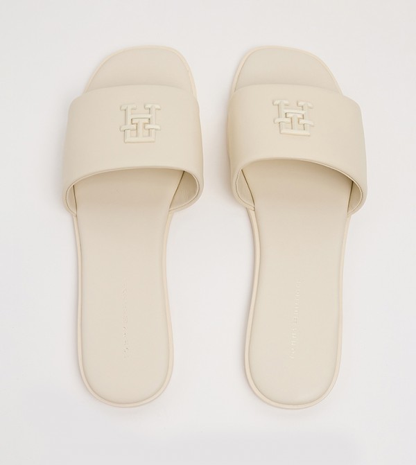 Tommy Hilfiger  Flat Sandals - Beige Flat Sandals