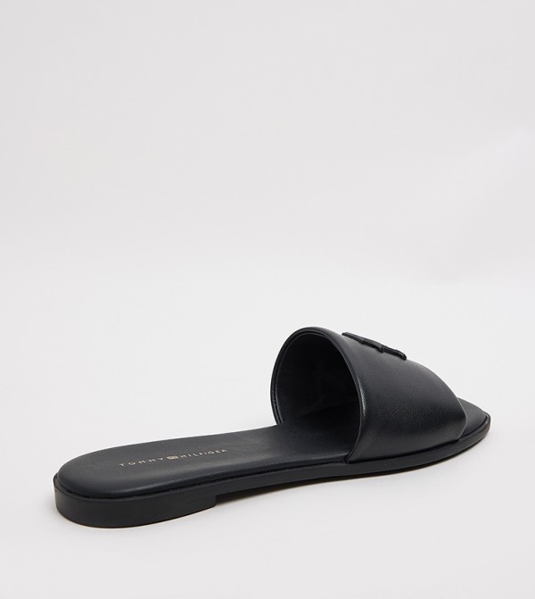 تومي هيلفيغر  - أسود Flat Sandals