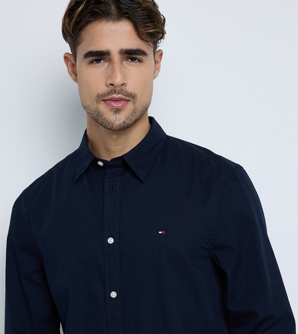 Tommy Hilfiger  Shirts - Navy Long Sleeves