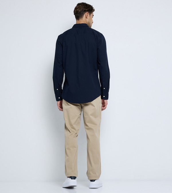 Tommy Hilfiger  Shirts - Navy Long Sleeves