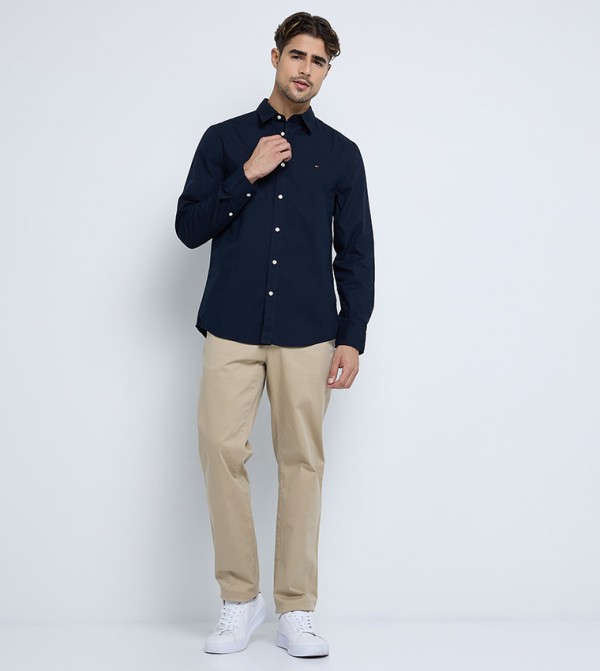 Tommy Hilfiger  Shirts - Navy Long Sleeves