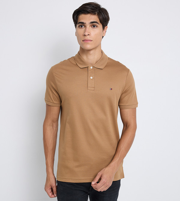 Tommy Hilfiger  Clothing - Brown Polo T-shirts