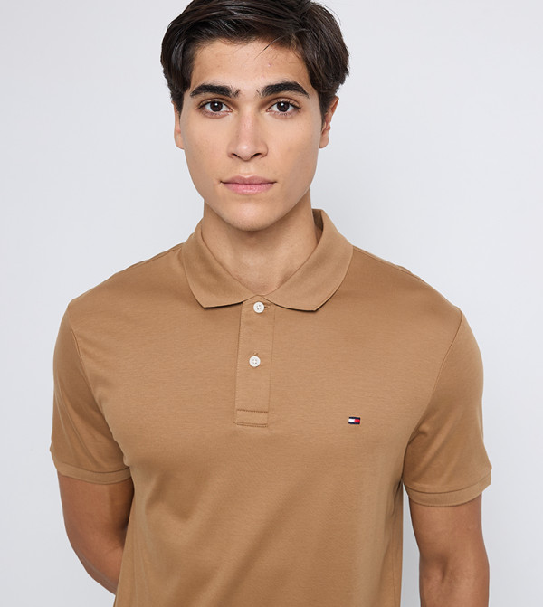 Tommy Hilfiger  Clothing - Brown Polo T-shirts