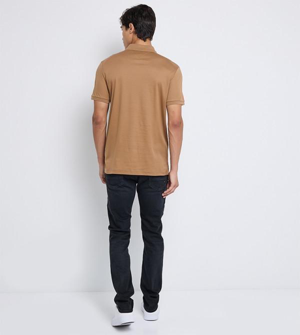 Tommy Hilfiger  Clothing - Brown Polo T-shirts