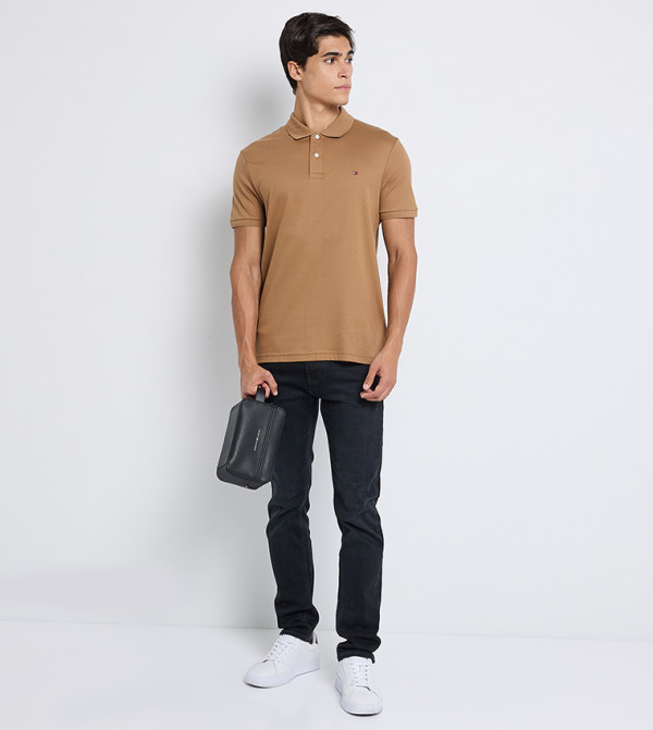 Tommy Hilfiger  Clothing - Brown Polo T-shirts