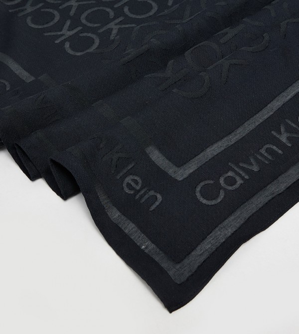 Calvin Klein  Scarves - Black Woven Scarves
