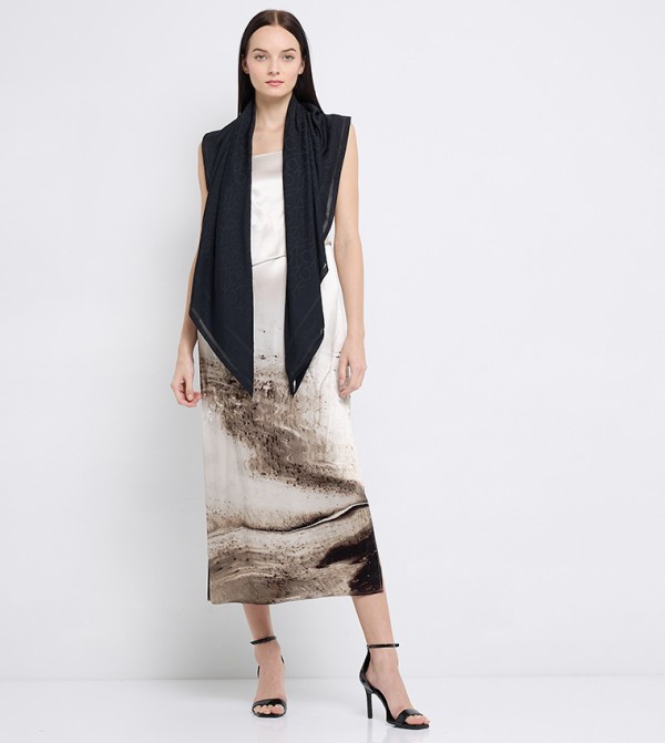 Calvin Klein  Scarves - Black Woven Scarves