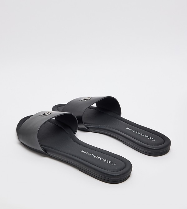 Calvin Klein  - Black Flat Sandals