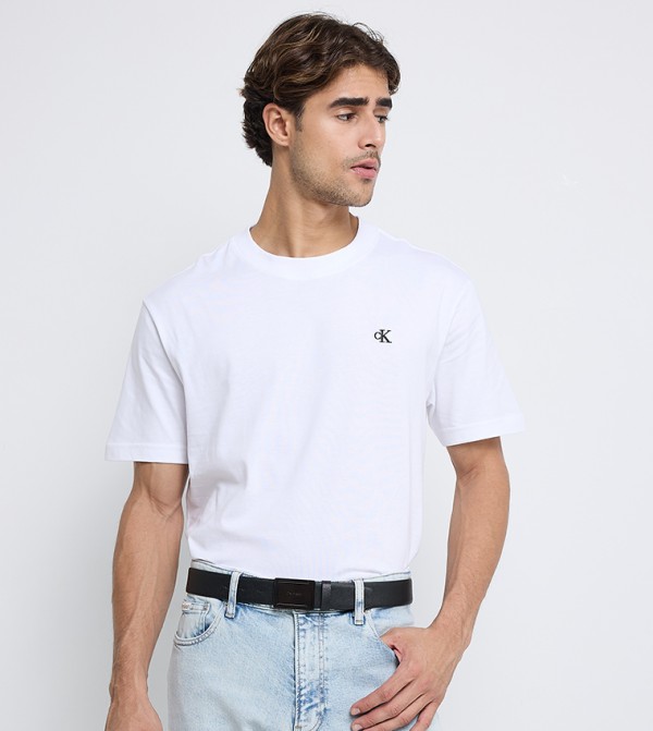 كالفين كلاين  أحزمة - أسود Leather Belts