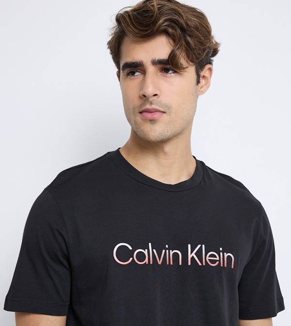 Calvin Klein Calvin Klein - Black Round Neck T-Shirts