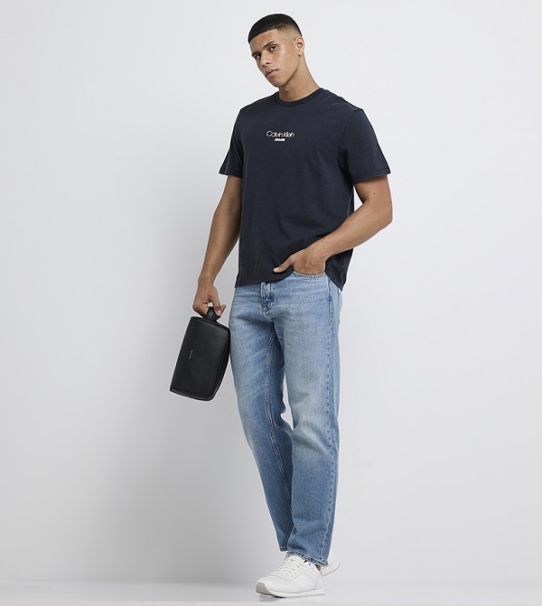 كالفين كلاين  ملابس - أزرق Straight Jeans