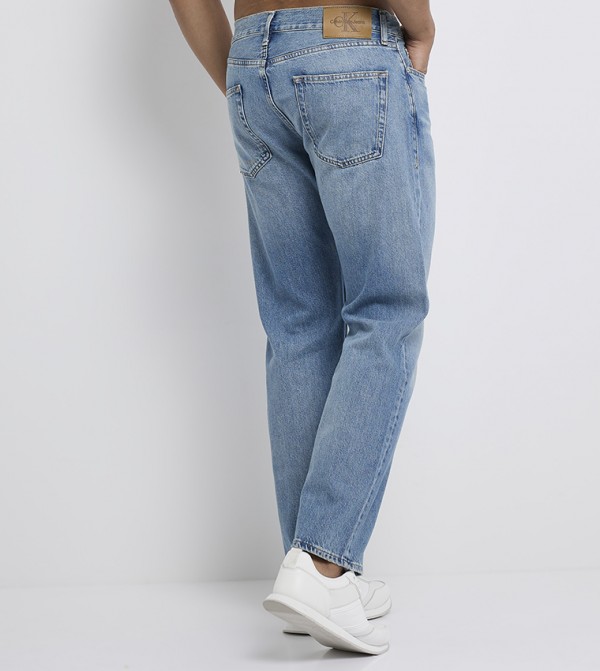 كالفين كلاين  ملابس - أزرق Straight Jeans