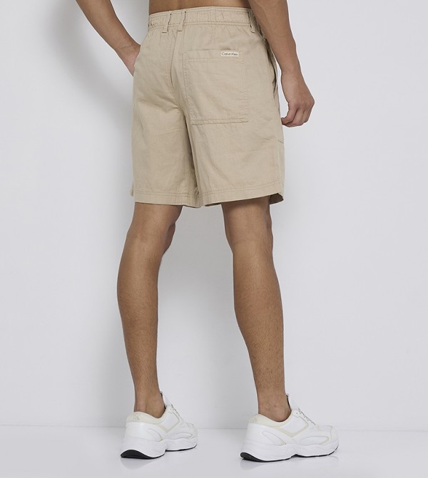 Calvin Klein Jeans  Shorts - Beige Casual Shorts