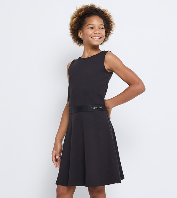 كالفن كلاين جينز فساتين - أسود فستان كاجوال