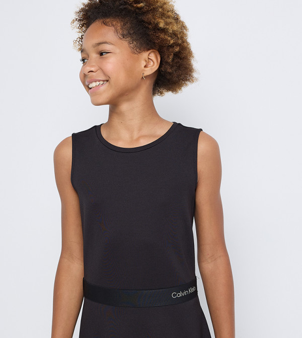 كالفن كلاين جينز فساتين - أسود فستان كاجوال