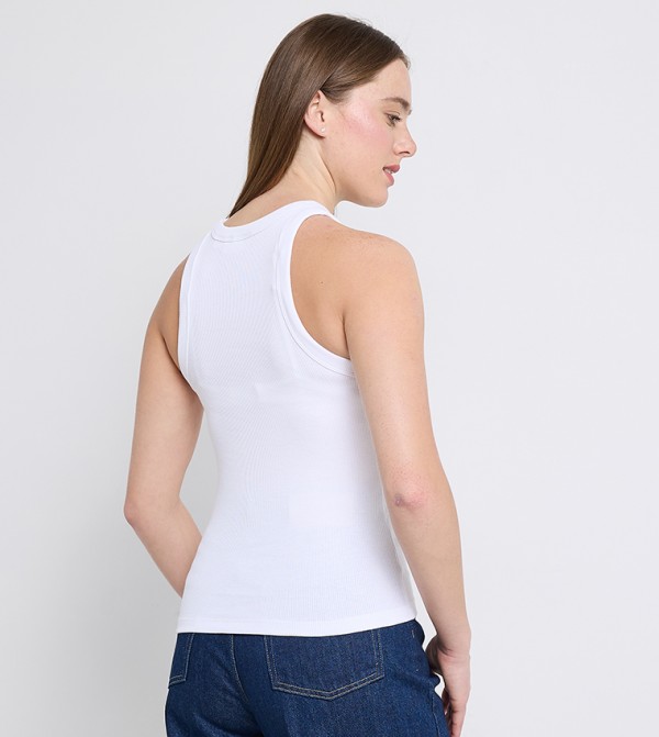 Calvin Klein Jeans Calvin Klein - White Sleeveless Tops