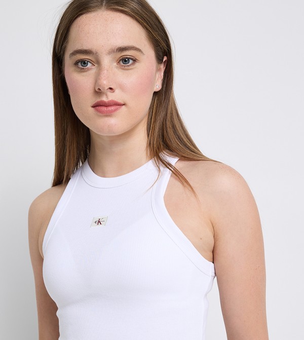 Calvin Klein Jeans Calvin Klein - White Sleeveless Tops