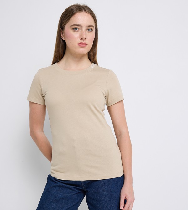Calvin Klein Jeans Calvin Klein - Beige Short Sleeve T-Shirts