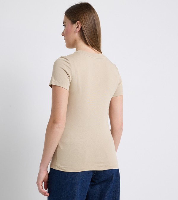 Calvin Klein Jeans Calvin Klein - Beige Short Sleeve T-Shirts