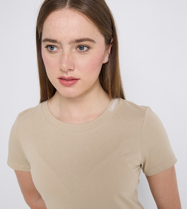 Calvin Klein Jeans Calvin Klein - Beige Short Sleeve T-Shirts