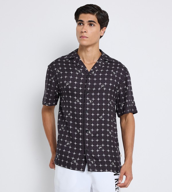 كالفين كلاين  - أسود Short Sleeves