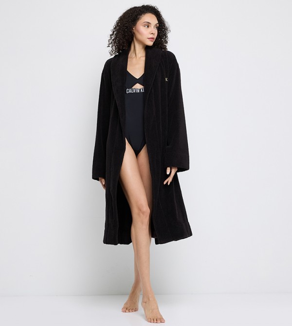 كالفين كلاين  - أسود Night Robes & Kimonos