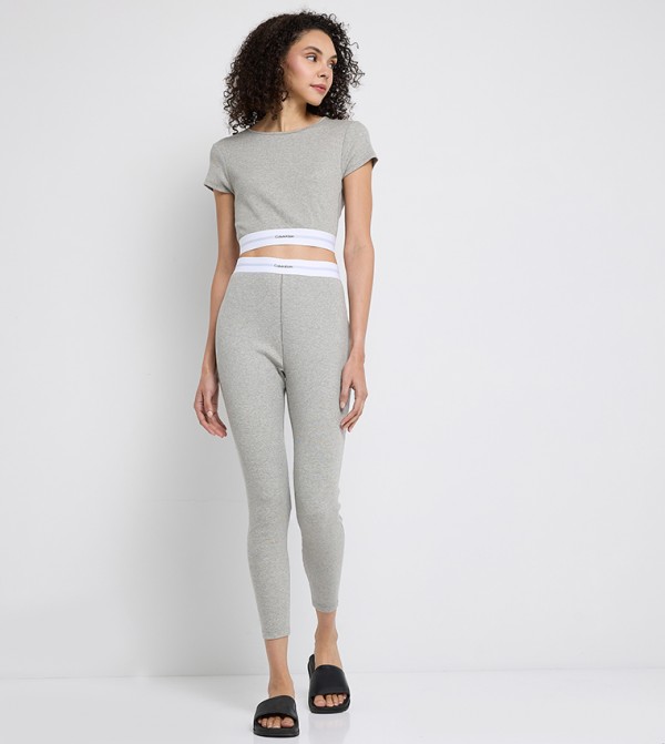 Calvin Klein  - Grey Cropped Tops