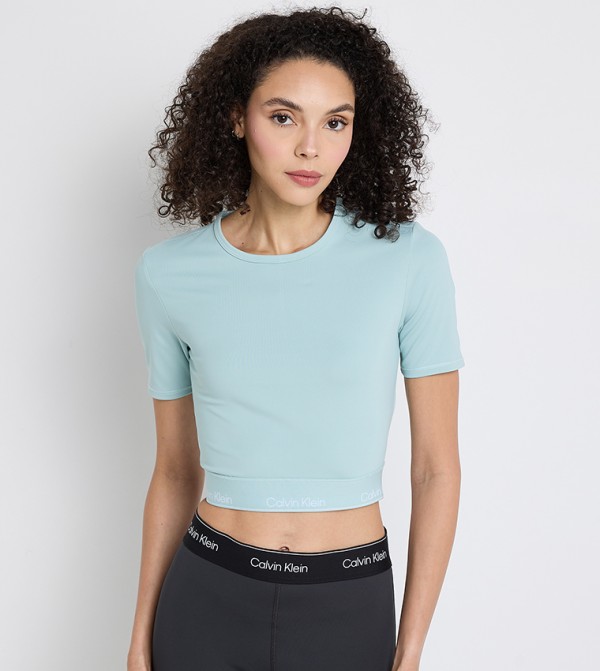 Calvin Klein  T-Shirts - Blue Short Sleeve T-Shirts