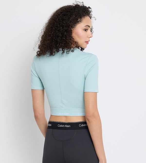 Calvin Klein  T-Shirts - Blue Short Sleeve T-Shirts