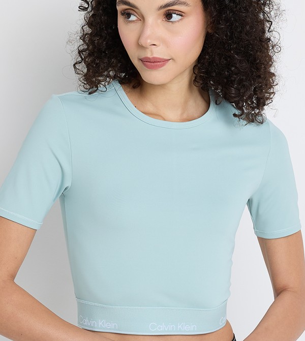 Calvin Klein  T-Shirts - Blue Short Sleeve T-Shirts