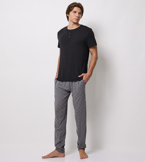 كالفين كلاين  ملابس النوم  - رمادي Bottoms