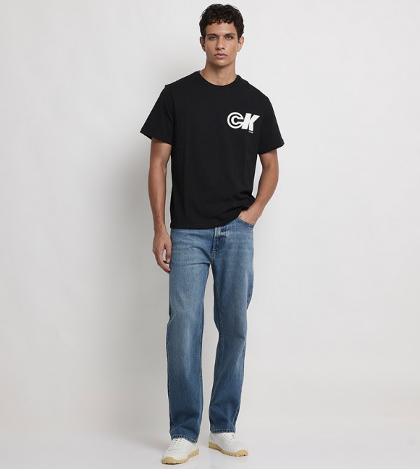 كالفين كلاين كالفين كلاين - أزرق Straight Jeans